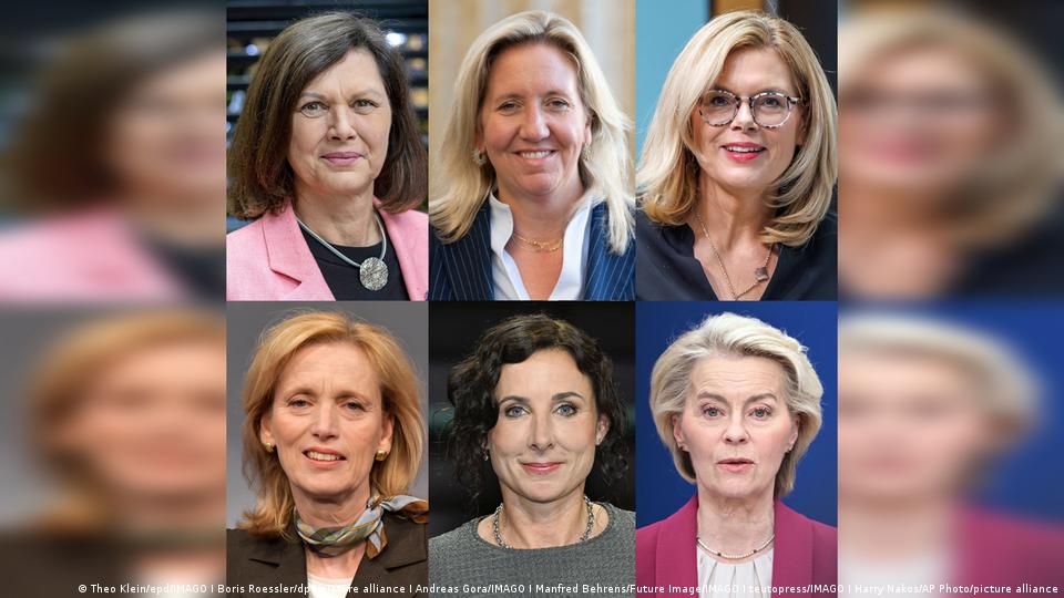 Ilse Aigner, Ines Claus, Julia Klöckner, Karin Prien, Juli Zeh und Ursula von der Leyen
