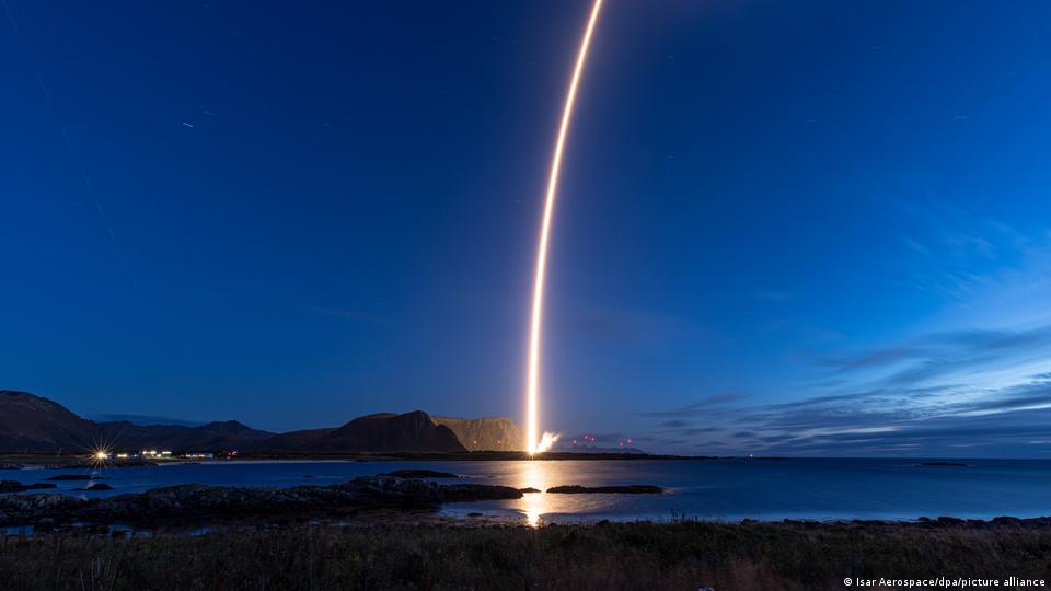 Der Start von Spectrum vom Weltraumbahnhof Andoya in Norwegen