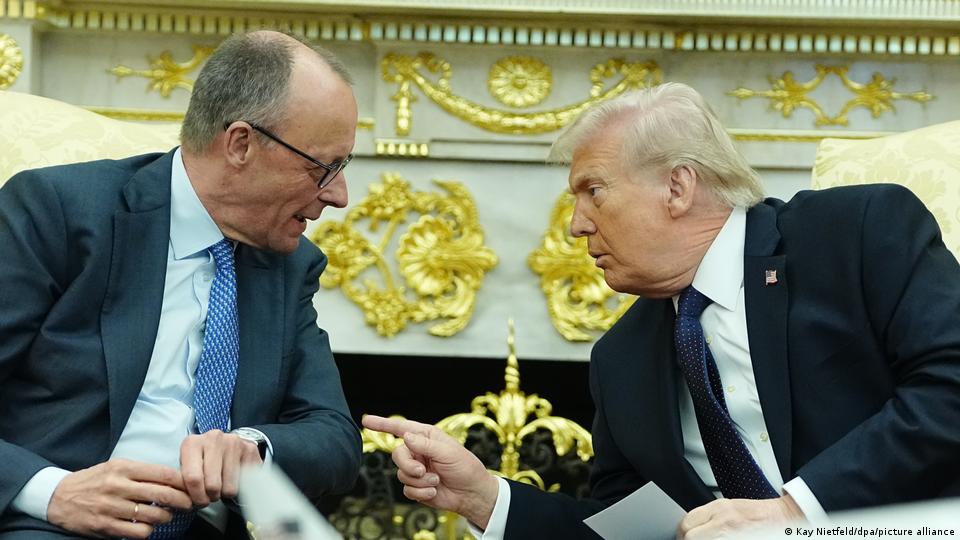 Bundeskanzler Merz und Donald Trump im März im Weißen Haus