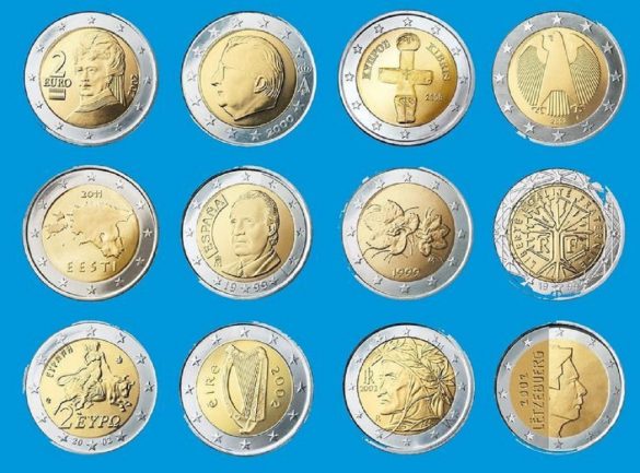 Seltene-französische-2-Euro-Münzen