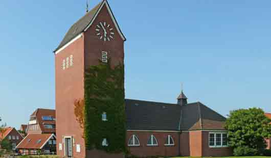 Baltrum - die Kirche ist eine Sehenswürdigkeit
