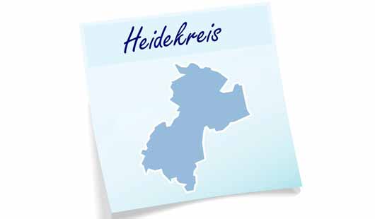Landkreis Heidekreis - Karte mit Umriss