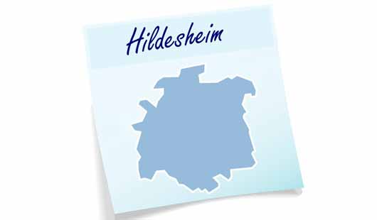 Landkreis Hildesheim - Karte mit Umriss